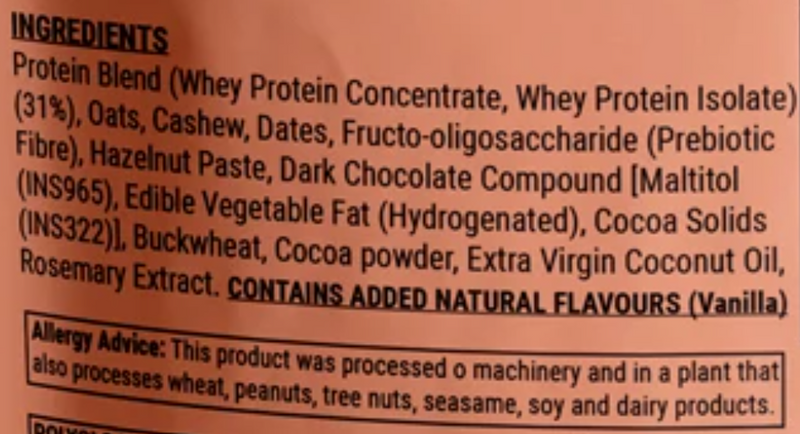 Hazelnut Protein Energy Balls, 100g