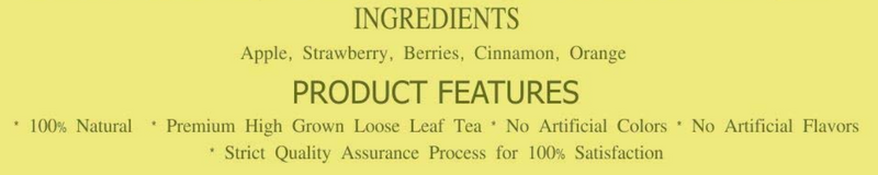 Mulled Cinnamon Fruit Blend Tea, 65g