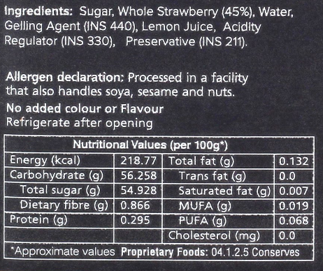 Strawberry Conserve, 330g