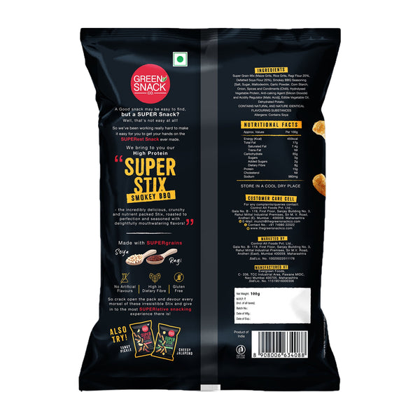 Super Grain Stix Smoky BBQ, 100g