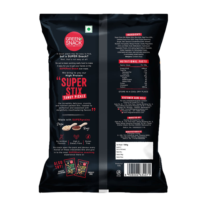 Super Grain Stix Tangy Pickle, 100g