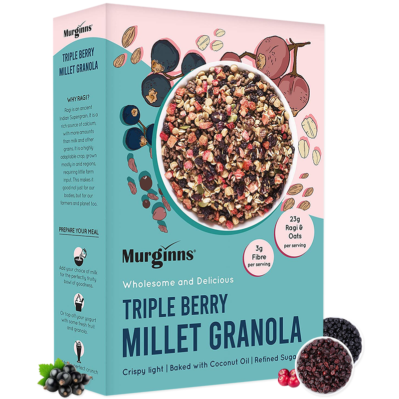 Triple Berry Millet Granola, 350g