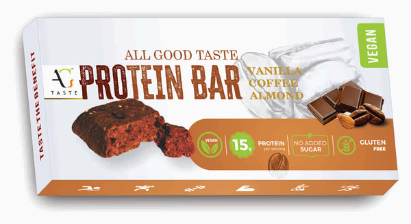 Vanilla Coffee Almond Protein Bar, 45g