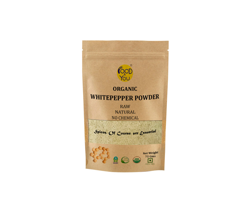 Organic White Pepper Powder, 75g