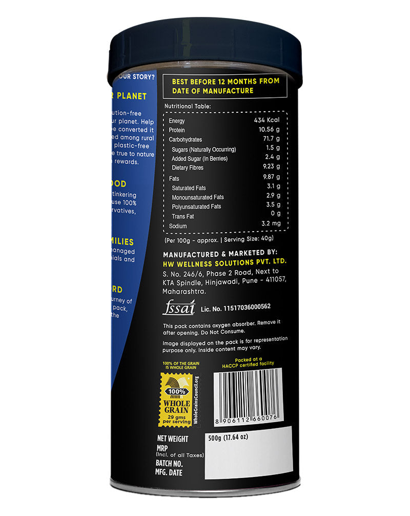 Whole Oatmeal, 500g