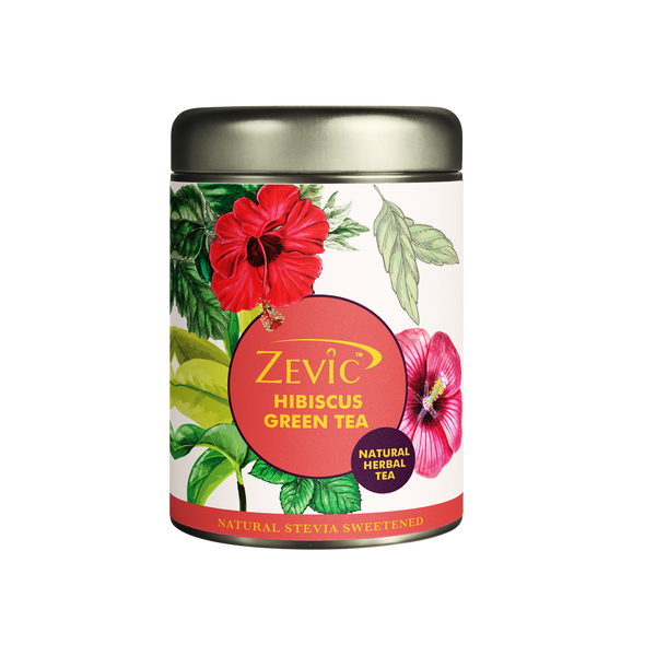 Hibiscus Herbal Green Tea, 50g