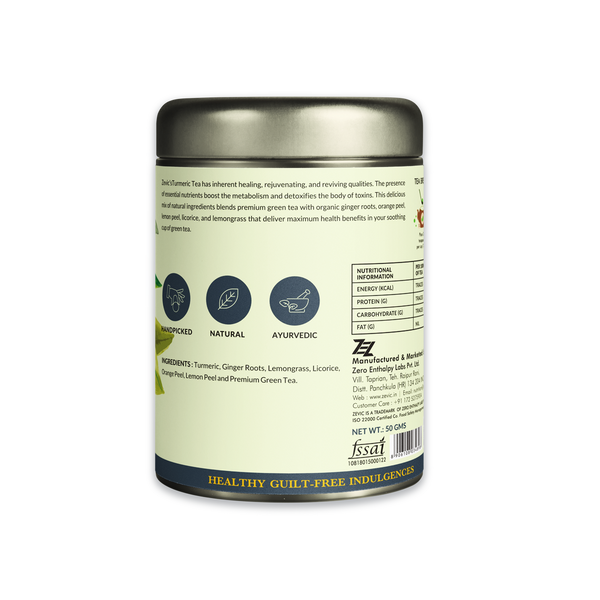 Turmeric Herbal Green Tea, 50g