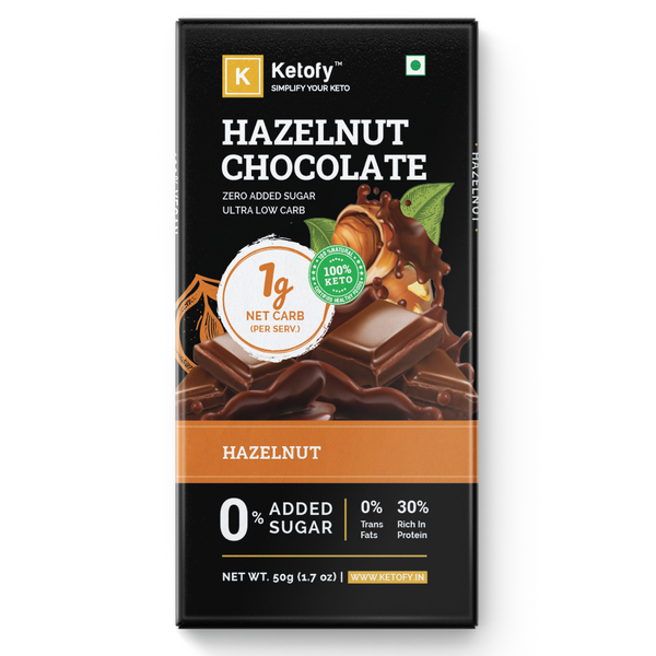 Ketofy - Hazelnut Chocolate, 50g