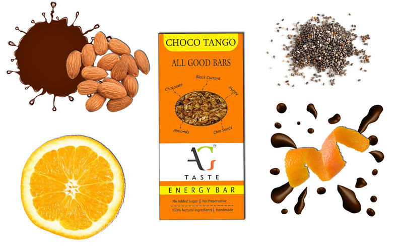 Choco Tango Energy Bars, 30g (Pack of 12)