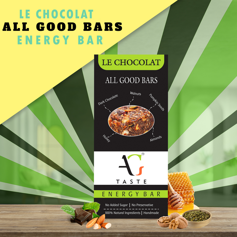 Le Chocolat Energy Bars , 30g (Pack of 12)