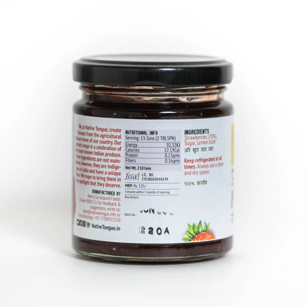 Strawberry Preserve with Kerala Vanilla, 200g