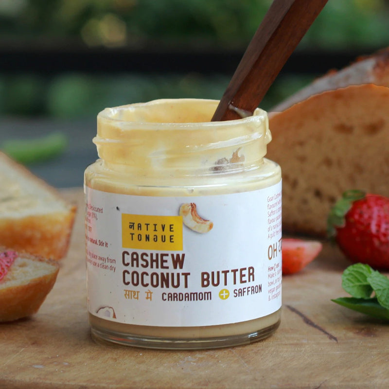 Cashew Coconut Butter With Cardamom And Saffron, 130g