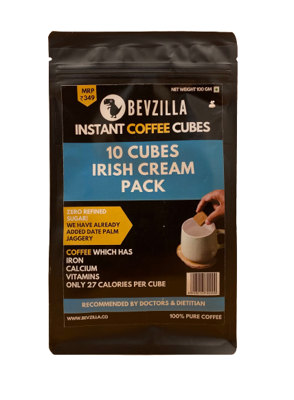 Irish Cream Instant Coffee 10 Cubes Pack, 100g