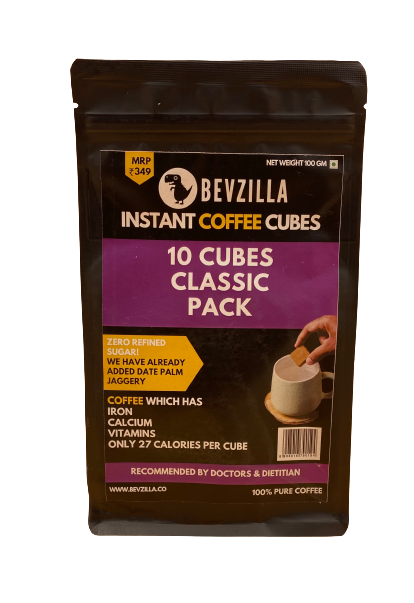Classic Instant Coffee 10 Cubes Pack, 100g